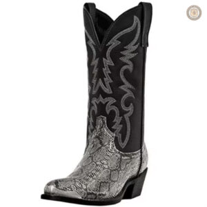 Bottines femme en cuir avec design cowboy traditionnel