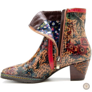 Bottines en cuir style cowboy pour femme