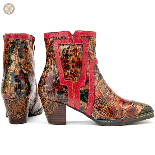 Chaussures Country femme, bottines en cuir classique