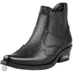Bottines country à bout pointu pour homme
