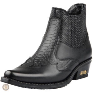 Bottines country à bout pointu pour homme