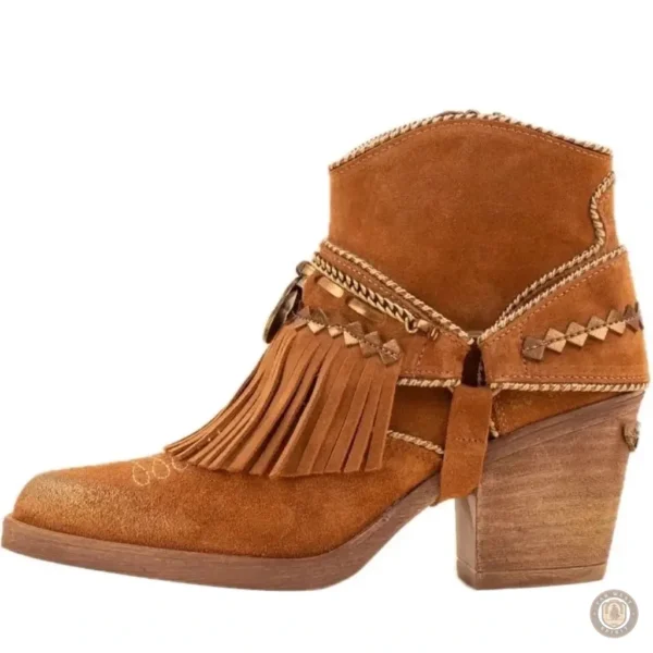 Bottines cowboy femme à talon élégant