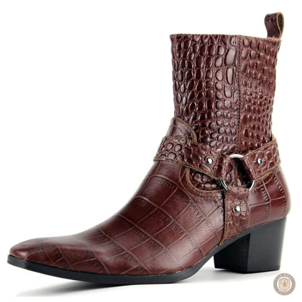 Bottines Cowboy Homme à bout rond