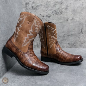 Chaussures Cowboy Homme en cuir, style intemporel