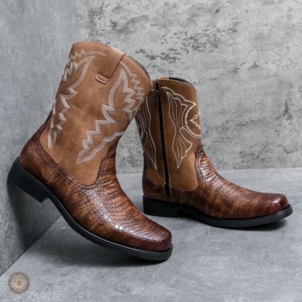 Chaussures Cowboy Homme en cuir, style intemporel