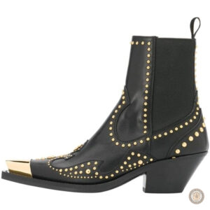 Chaussures western femme avec clous décoratifs