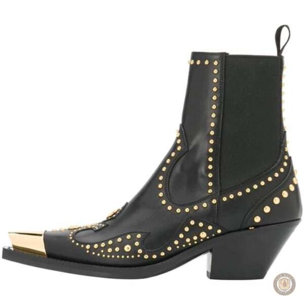 Chaussures western femme avec clous décoratifs