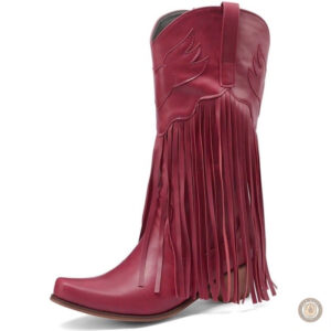 Bottines turquoise pour femme, style cowboy unique
