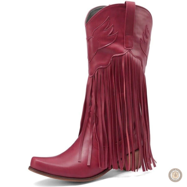 Bottines turquoise pour femme, style cowboy unique
