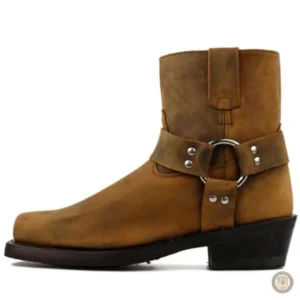 Bottines cowboy homme en cuir authentique