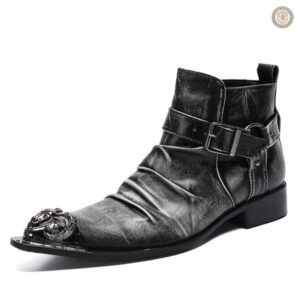 Bottines Cowboy Vintage pour homme en style rétro