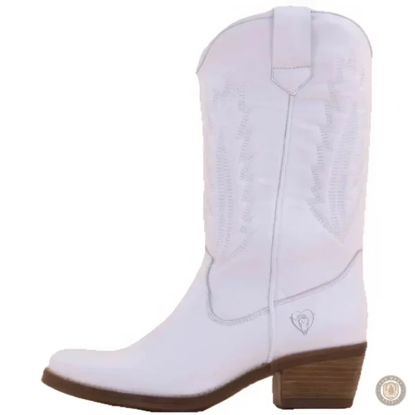 Bottines Western Blanches pour femme