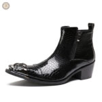 Bottines Western Noires pour homme