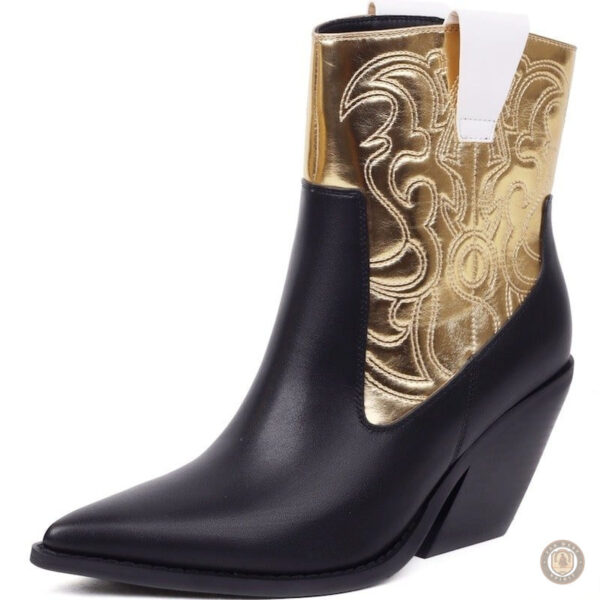 Bottines Western pour femme, style cowboy élégant