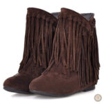Bottines à franges, parfaites pour un look cowboy chic