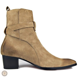 Chaussures cowboy robustes pour homme avec talon élevé