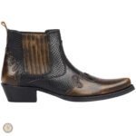 Bottines cowboy homme en cuir