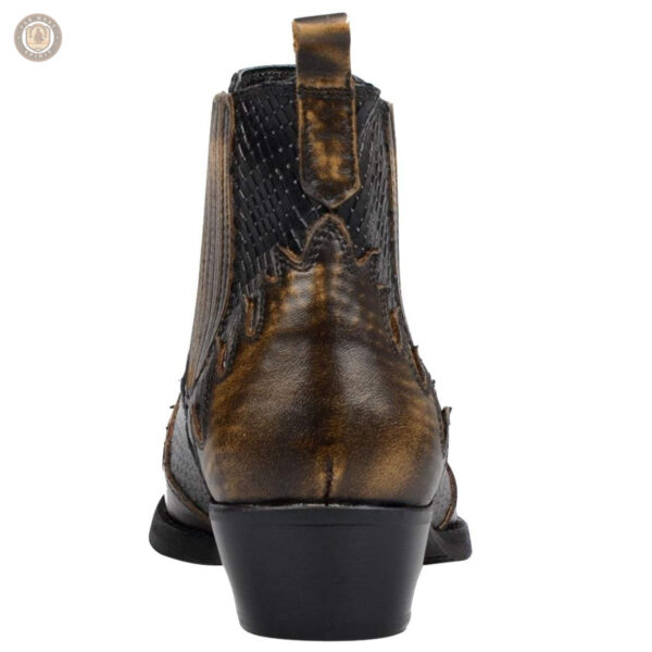 Bottines en cuir pour homme, look country
