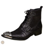 Bottines Western à lacets pour homme