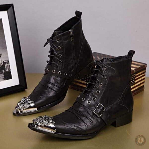 Bottines pour homme, look Western élégant
