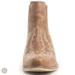 Bottines en cuir au style cowboy pour femme