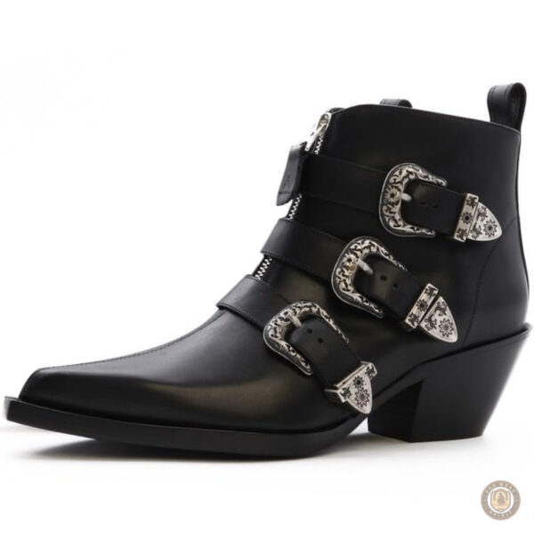 Bottines Western avec boucles pour femme