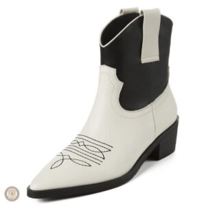 Bottines Western en cuir pour femme