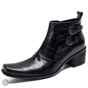 Bottines Western en cuir pour homme