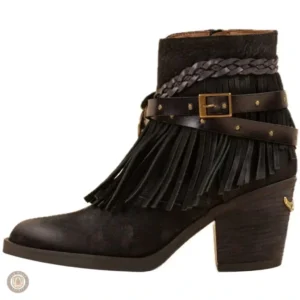 Bottines Western Femme Noires élégantes et confortables