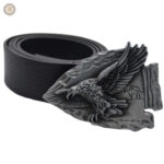 Boucle western avec motif d'aigle indien