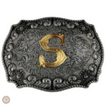 Boucle de ceinture élégante avec initiales