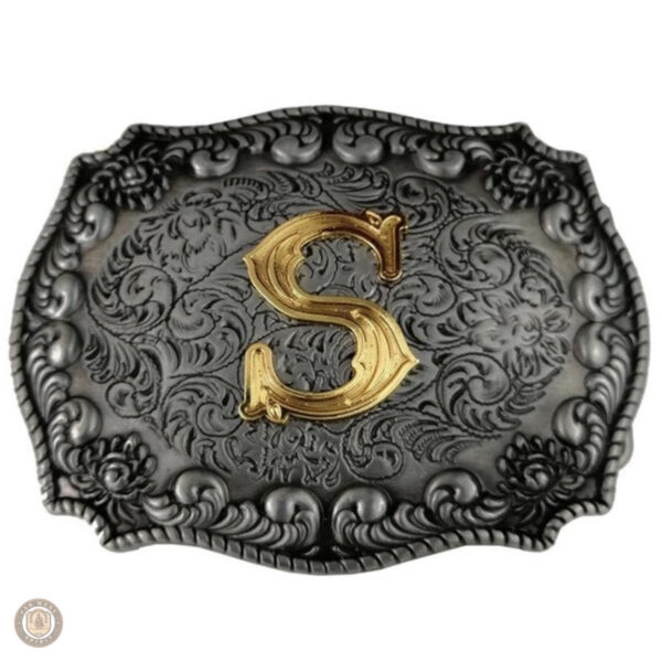 Boucle de ceinture élégante avec initiales