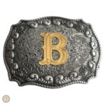 Boucle de ceinture avec lettres personnalisées
