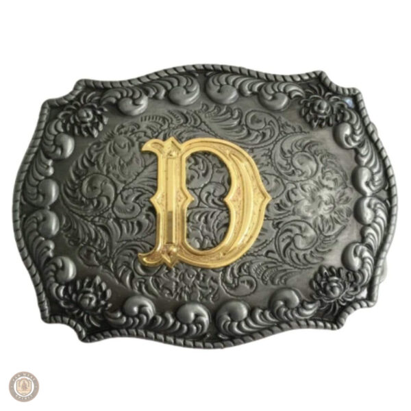 Boucle de ceinture unique avec initiales