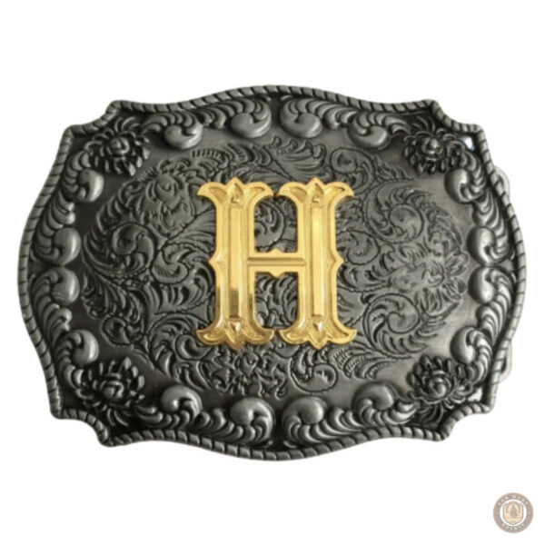 Boucle de ceinture personnalisable alphabet
