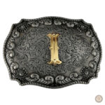 Boucle de ceinture artisanale avec lettres