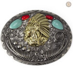 Boucle de ceinture amérindienne au design authentique