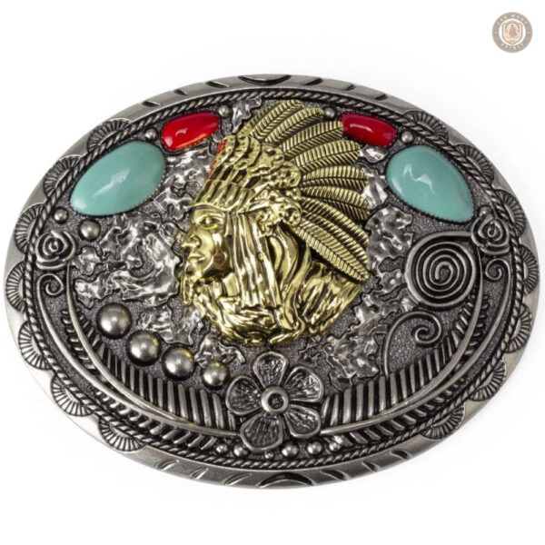 Boucle de ceinture amérindienne au design authentique