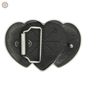Boucle de ceinture western avec design cœur et taureau