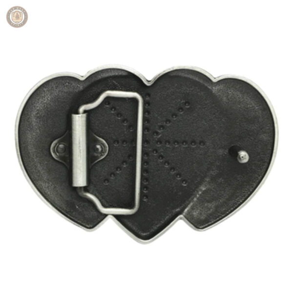 Boucle de ceinture western avec design cœur et taureau