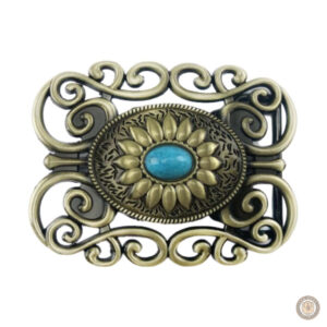 Boucle de ceinture florale country élégante