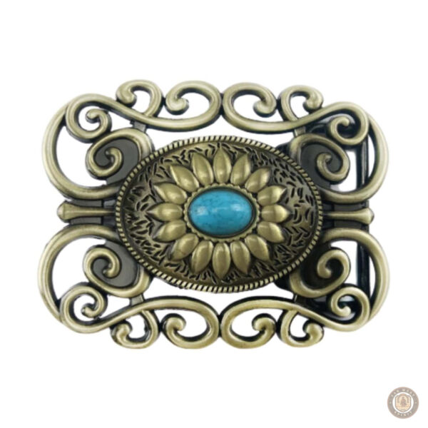 Boucle de ceinture florale country élégante