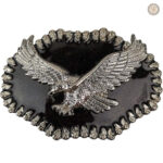 Boucle de ceinture scintillante au style country
