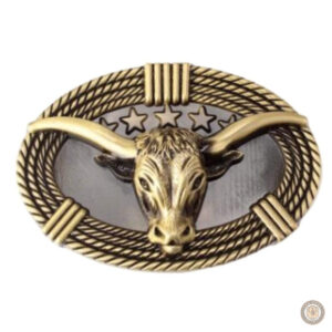 Boucle de ceinture country western en métal décoratif