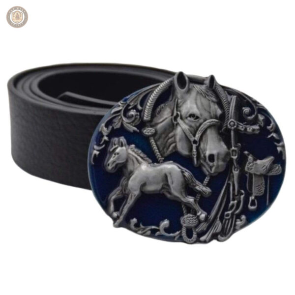 Accessoire western en forme de cheval pour ceinture