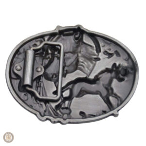 Boucle de ceinture décorative style cowboy avec cheval