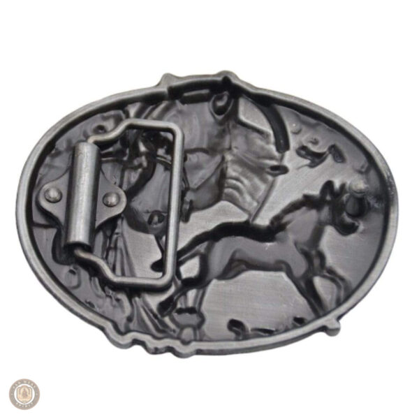 Boucle de ceinture décorative style cowboy avec cheval