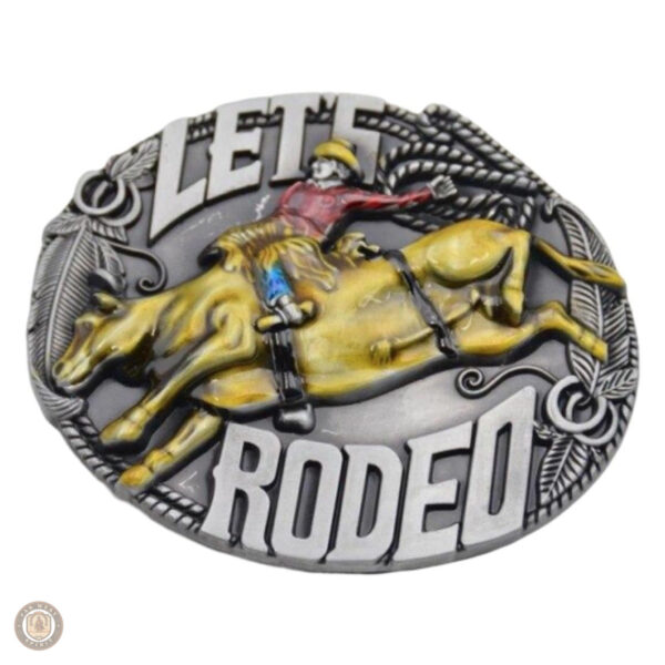 Boucle de ceinture cowboy Let’s Rodeo, style western