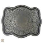 Boucle de ceinture cowboy avec motif Vierge