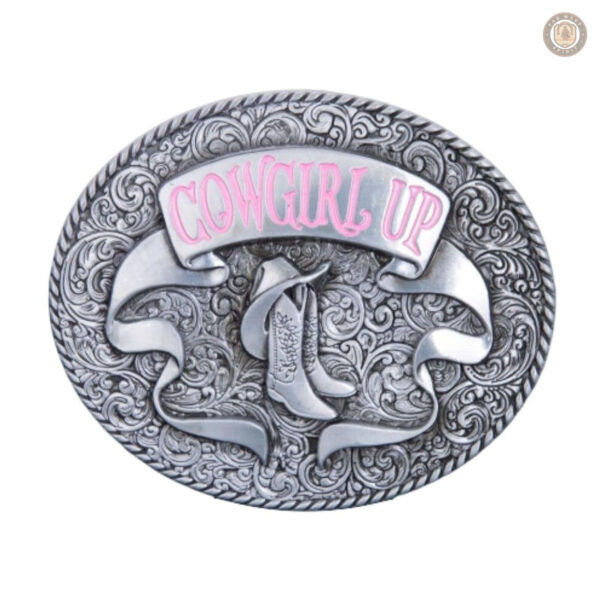 Boucle de ceinture Cowgirl Up en style western